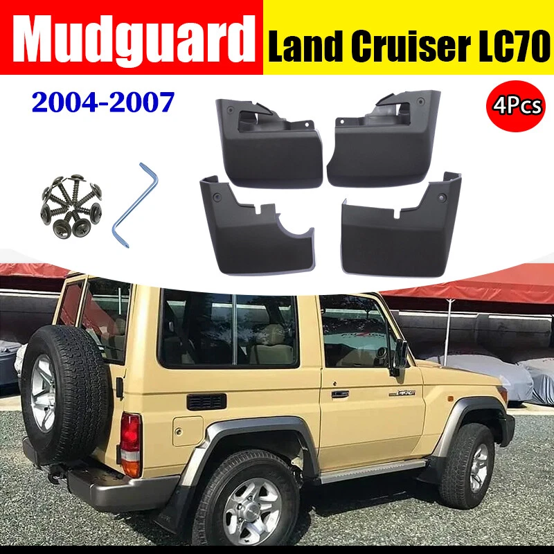 Mud Flaps Splash Guards Fender For Toyota Land Cruiser LC70 4Pcs Side Mud Guards - Imagem 1 de 4