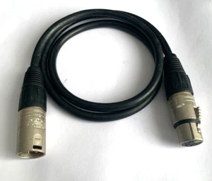 0.8 M Neutrik DMX 3 Pin XLR to 5 Pin XLR - Pro Theatre Stage Lighting Cable - Picture 1 of 6