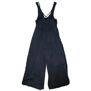 Mono para mujer Anthropologie negro talla XXSP aberturas laterales espalda abierta con elástico - Imagen 1 de 8