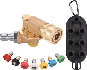  Pressure Washer Pivoting Coupler Kit, 240 Degree Rotation, Pressure Washe - Picture 1 of 8