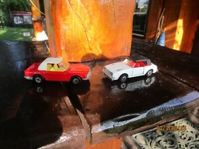 Road Champs 1984  Buick Riviera Matchbox Mercedes 350SL No 6  Toy car Lot Foto 1 de 4