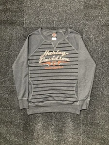 Women’s Harley Davidson Striped Pullover Sweater Shirt Size Small - Picture 1 of 13