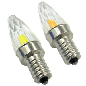 E14 K9 Gem Lamp Glass LED Bulb 1505 COB+SMD 110/220V 4W Crystal White/Warm Light - Picture 1 of 9