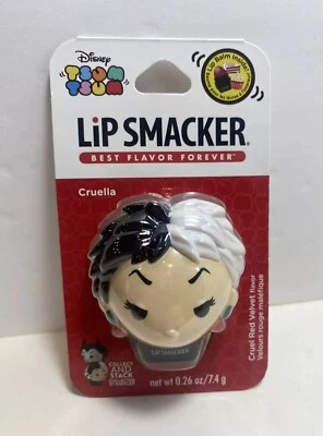 Lip Smacker Disney Tsum Tsum Lip Balm Cruella DeVille Cruel Red Velvet Flavor - Image 1 of 3