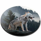 Round Mouse Mat - Wild Timber Wolf Hunting Forest Office Gift #16979