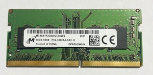 Micron 16GB PC4 1Rx8 3200 MTA8ATF2G64HZ Laptop Memory RAM - Picture 1 of 1