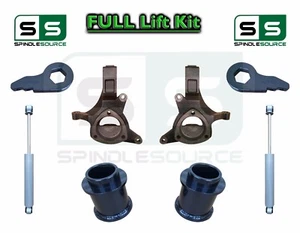 5-7" / 3" Lift Kit Spindle SHOCKS, EXT FOR 00 - 06 Chevy GMC SUV Tahoe Suburban - Picture 1 of 1