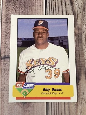 1994 Fleer ProCards Minor League Billy Owens #2624 Frederick Keys Signed Auto - Image 1 of 4