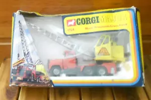 1973 Corgi Major 1154 Mack Priestman Crane Truck 1/43 Scale With Original Box - Picture 1 of 12