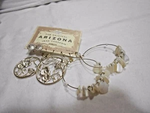 WOW - SUPER VALUE ARIZONA JEAN COMPANY 3 PR DI ORECCHINI TRAFORATI TONO ARGENTO..... - Foto 1 di 7