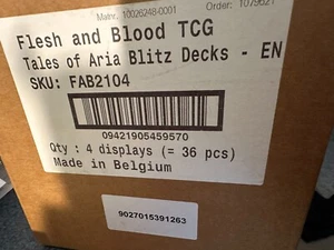 Flesh And Blood Tales of Aria Blitz Mazos 4 Caja Estuche TCG -36 Mazos Blitz - Imagen 1 de 1