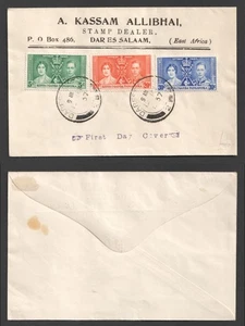 Kenya, Uganda, Tanganyika 1937 Coronation KGVI FDC. KUT First Day Cover - Picture 1 of 3