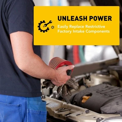 Kit de filtro de alimentación de admisión de aire frío universal de 3"" para automóvil tubo de manguera de flujo de inducción EE. UU. Foto 1 de 4