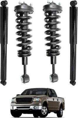 4PC Front + Rear Strut Shock Absorber For 2004 2005 2006 2007 2008 Ford F150 4WD - Image 1 of 4