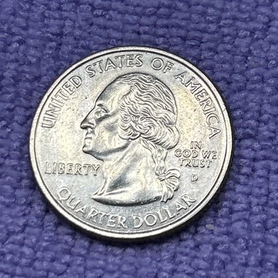 Virginia State Quarter 2000 D  Coin Multiple Errors Reverse Circulated Rare - Image 1 of 4