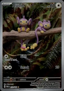 Aipom Holo Illustration Rare SV04: Paradox Rift 211/182 NM - Picture 1 of 2