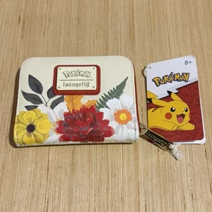 Loungefly Mini Pokémon Zip Around Wallet Brand New w/Tags Pikachu/Flowers Theme! - Picture 1 of 10