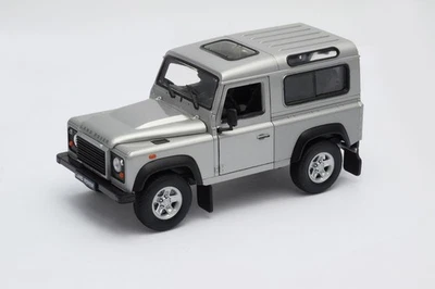 LAND ROVER DEFENDER - 1/24 Welly Diecast Voiture Miniature 22498-GRIS - Photo 1/2