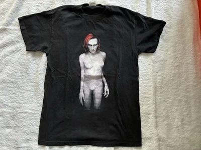 Vintage 1998 Marilyn Manson (NIN) Mechanical Animals Concert T-shirt, M - Image 1 of 4