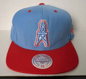 Mitchell & Ness Embroidered Houston Oilers Snapback Adjustable NFL Vintage Hat - Picture 1 of 10