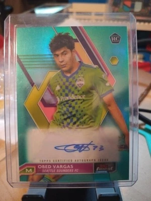 2023 Topps Finest MLS Autographs Obed Vargas #A-OV /75 - Image 1 of 3
