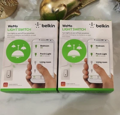 Lote de 2 interruptores Belkin WeMo Insight F7C029fc (Wi-Fi) - NUEVO Foto 1 de 4