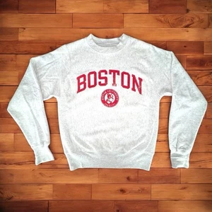 Boston University Champion Reverse Weave Sweatshirt mit Rundhalsausschnitt Größe X-Small - Bild 1 von 7