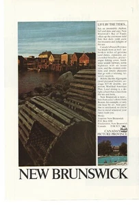 1974 New Brunswick Canada Vacation Advertisement - Picture 1 of 1