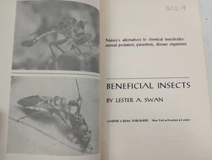 Beneficial Insects (Hardcover 1964 Print) Swan Harper & Row - Picture 1 of 9