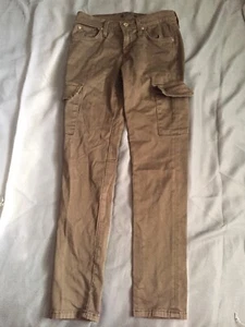 James Twiggy Cargo Cappuccino II Women's 7-Pocket Cargo Jeans Size 27 (28 x 30) - Picture 1 of 7