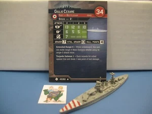 =Eje Aliados Guerra en el Mar TASK FORCE Giulio Cesare 43/60 con tarjeta= - Imagen 1 de 1