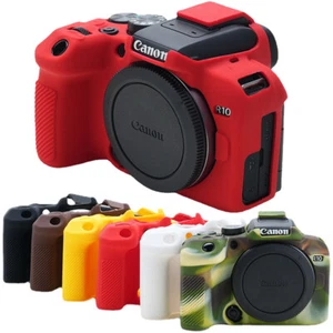 Silicone Skin Camera Case Body Cover Protector for Can&n EOS R10 Digital Camera - Imagen 1 de 28