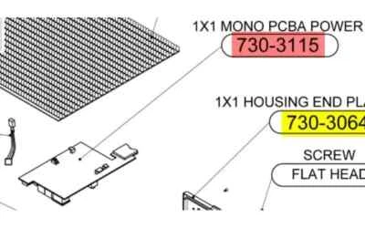 LitePanels 1x1 MONO Power LED Fixture Control Board 730-3115 New Factory Sealed - Image 1 of 3
