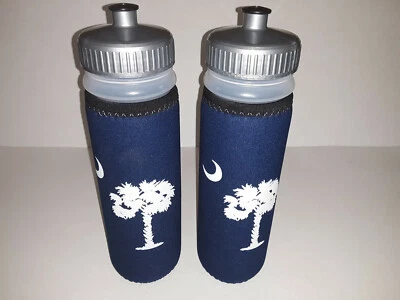 Botella de agua de plástico South Carolina 22 oz con cubierta de neopreno (juego de dos) Foto 1 de 2