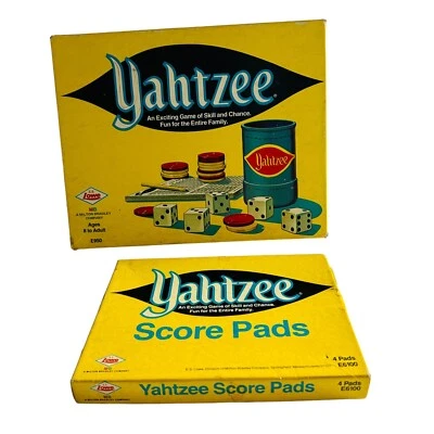 Vintage Yahtzee Dice Game Lowe Milton Bradley Extra Score Pads 1973 Swedish Pad - Image 1 of 4