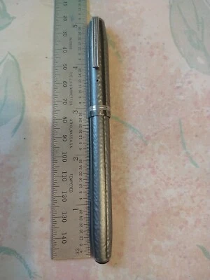 ESTERBROOK PLUMA ESTILOGRÁFICA TAMAÑO PEQUEÑO GRIS MÁRMOL RESINA 9556 FINA NUEVA EN CAJA Foto 1 de 4