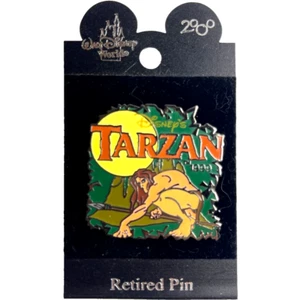 Tarzan 1999 Walt Disneyland World Retired Vintage Enamel Lapel Pin On Card 2000 - Picture 1 of 4