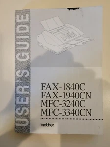 Brother Bedienungsanleitung FAX-1840C FAX-1940CN MFC-3240C MFC-3340N Handbuch - Bild 1 von 1