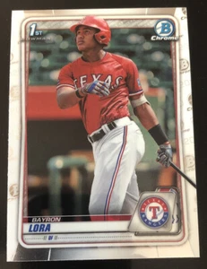 Bayron Lora 2020 Bowman Chrome Prospects 1st #BCP-52 Texas Rangers novato - Imagen 1 de 2