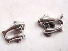 Mother Dolphin and Baby Stud Earrings 925 Sterling Silver Corona Sun Jewelry