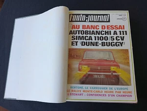 25 MAGAZINES L´AUTO JOURNAL LIÉS ANNÉE COMPLÈTE 1970. 2 TOMES. - Imagen 1 de 24