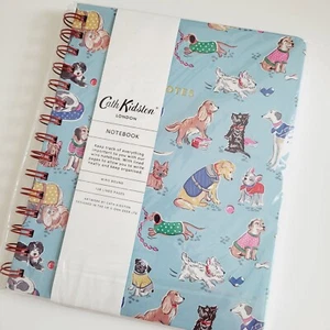 Cath Kidston Notebook Wiro Bound Dogs In The Park Blue Cover 128 Lined Pages - Picture 1 of 6