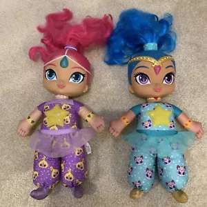 Shimmer & Shine Lot of 2 Bedtime Wishes Genie 13" Plush Toy Doll Talk Star Light - Bild 1 von 12