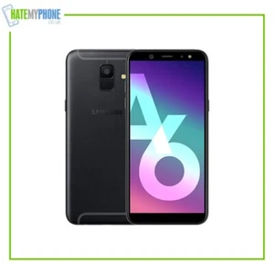 Samsung Galaxy A6 2018 Black Unlocked 32GB 5.6" 16MP Android Smartphone - Afbeelding 1 van 16