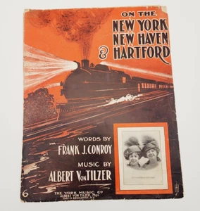 1911 "On The New York, New Haven & Hartford" Kitty Watson Sister Fanny VTG Sheet - Picture 1 of 11