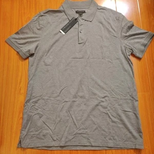 Mens Banana Republic Luxe Touch Performance Polo Shirt sz.Large Gray NWT Casual - Picture 1 of 15