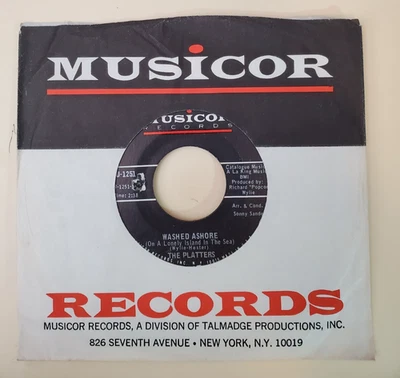 Platters WASHED ASHORE (DOOWOP 45) #1251 PLAYS VG++ NO NOISE! - Image 1 of 4