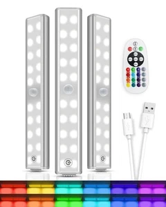 Under Cabinet Lights, Wireless Rechargeable LED RGB Under Counter Lights Bar ... - Picture 1 of 6