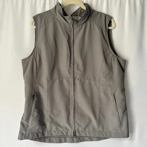 EUC ScottEVest RFID TEC Travel Vest Womens Grey Full Zip Cargo  XL Pockets - Picture 1 of 16