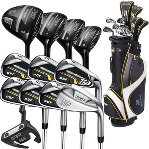 PGF Men's Gold TP Complete Golf Club Package Set [17-Pieces] - Picture 1 of 9